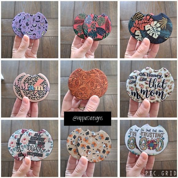 Pink Toker Coaster Set | Car Accessories - Picture 8 of 12